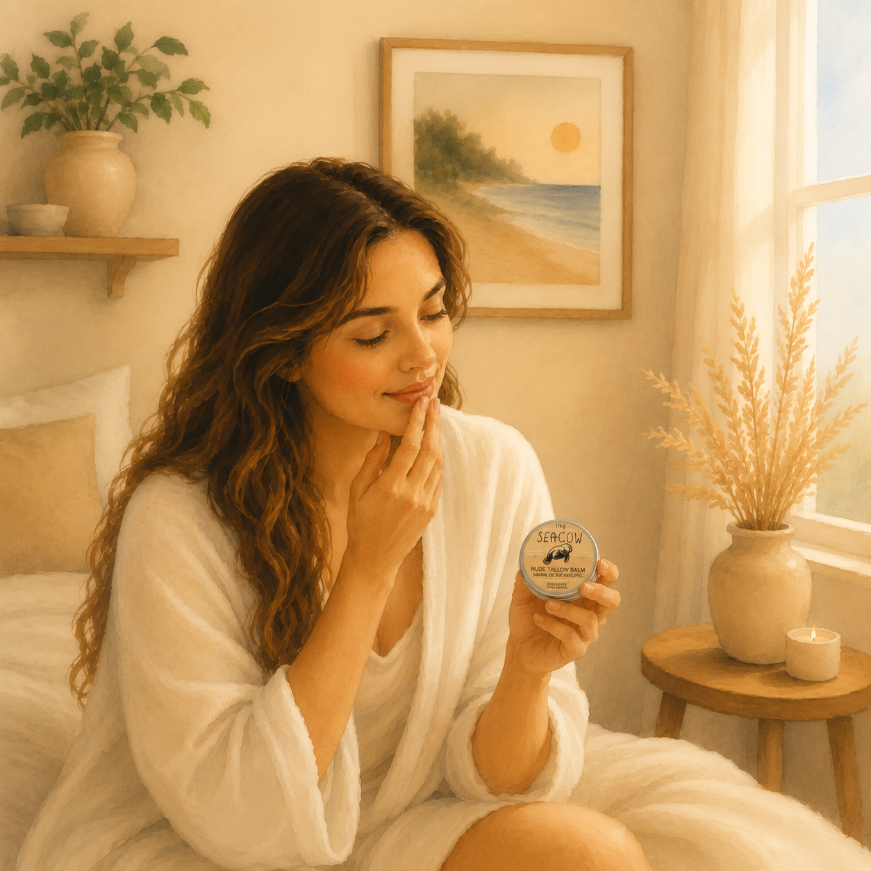Nude Tallow Balm - All-Natural Unscented Moisturizer | Seacow Co.