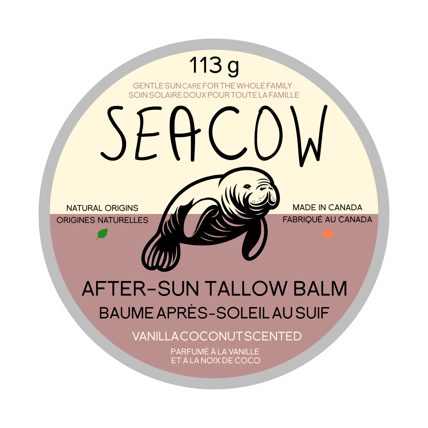 Baume après-soleil au suif - Hydratant entièrement naturel | Seacow Co.