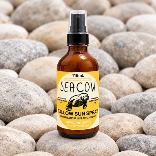 Tallow Sun Spray with 25% Zinc Oxide 118 mL (4 fl oz) - Easy-to-Apply Daytime Moisturizer
