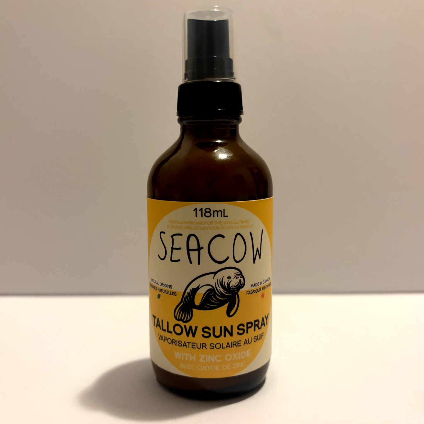 Tallow Sun Spray with 25% Zinc Oxide 118 mL (4 fl oz) - Easy-to-Apply Daytime Moisturizer