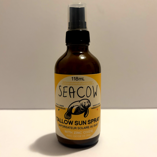 Tallow Sun Spray with 25% Zinc Oxide 118 mL (4 fl oz) - Easy-to-Apply Daytime Moisturizer