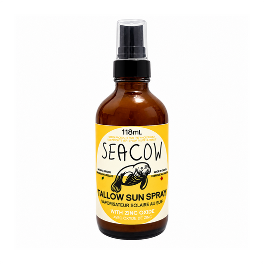 Tallow Sun Spray with 25% Zinc Oxide 118 mL (4 fl oz) - Easy-to-Apply Daytime Moisturizer