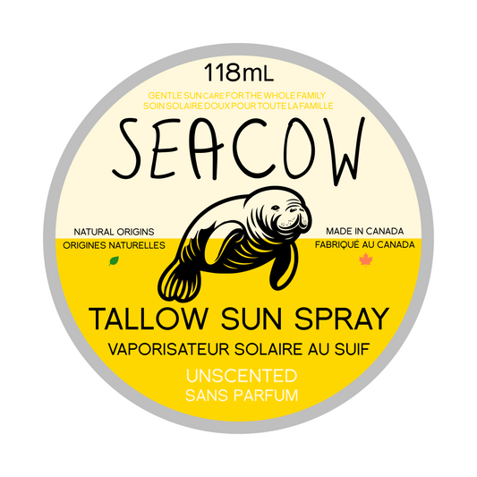 Spray Solaire au Suif et à l'Oxyde de Zinc - Protection Cutanée | Seacow Co.